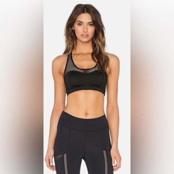 NWT MICHI  Sports Bra Blue and black size L - Picture 2 of 10